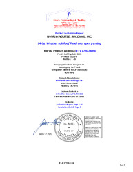 PR Instl Docs FL17700 R4 II 24 Ga. Weather Lok Roof Panel
