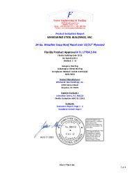 PR TECH DOCS FL17704 R4 AE 24 GA. WEATHER SNAP ROOF PANEL OVER PLYWOOD