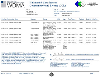 PR CERTIFICATE FL17797 R4 C CAC UAWN IZ4 CCL 1137.00-.05