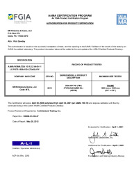 PR CERTIFICATE FL17845 R8 C CAC APC(8814)B9099.01-109-47-R0 3500HP FXD(043026)