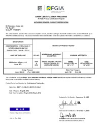 PR CERTIFICATE FL17894 R8 C CAC APC(8796,8798)B9171.01-109-47-R0,B9170.01 3500HP SH(050231)