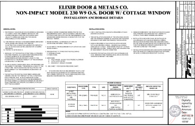 PR INSTL DOCS FL17996 R4 II ELIX0033 REV B MODEL 230 W9 SS