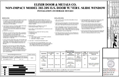 PR INSTL DOCS FL17996 R4 II ELIX0034 REV B MODEL 202-20S SS