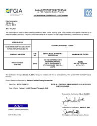 PR CERTIFICATE FL1824 R12 C CAC PELLA - 150-ENCOMPASS-AVANTI HP SIDE LITE   MAR. 2023