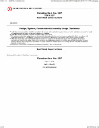 PR CERTIFICATE FL1832 R19 C CAC CONSTRUCTION NO 167 R PANEL