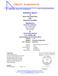 PR TECH DOCS FL18398 R4 AE 1 500 22OR24GASTEELONSTEELSUPPORTS EVALREPORT