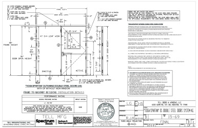 PR Instl Docs FL18463 R4 II 15-69 RevB TIOGA-SPARTAN OS DOUBLE STEEL DOORS SYSTEM NI ss