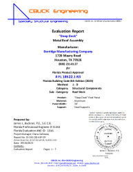 PR Instl Docs FL18522 R3 II 1 DeepDeckAlum SteelPurlins EVALREPORT 