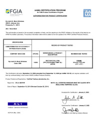 PR CERTIFICATE FL185 R12 C CAC DECO IM OVAL 24X36 SP50 091228