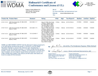 PR Certificate FL18603 R4 C CAC 23075 CCL