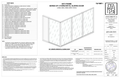PR Instl Docs FL18607 R4 II SF-3 HORIZONTAL SLIDING DOOR-JA-1459-25