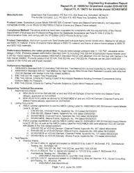 PR INSTL DOCS FL19665 R5 II 19665 EHH-601DE PE EVAL REPORT 6-26-2025
