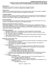 PR Instl Docs FL19683 R5 II FPA 19683 EHV-901D PE Eval Report 2021-8-18
