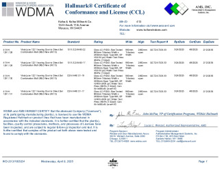 PR CERTIFICATE FL19943 R6 C CAC 24013 CCL