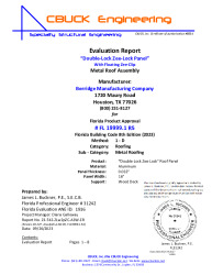 PR TECH DOCS FL19999 R5 AE 1 ZEELOCK 032ALUM 2PCCLIP WOODDECK EVALREPORT 