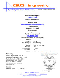 PR Instl Docs FL20321 R5 II 1 TeeLock 24gaSteel WoodDeck EVALREPORT 