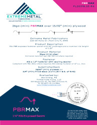 PR TECH DOCS FL20378 R4 AE 26GA PBRMAX PLYWOOD