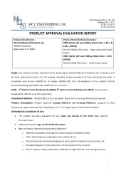 PR TECH DOCS FL20651 R6 AE EVALUATION REPORT 2023