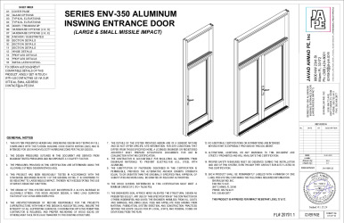 PR Instl Docs FL20701 R8 II ENV-350 Alum Inswing Ent Door-JA-1695-23-SS