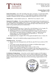 PR TECH DOCS FL20834 R5 AE EVALREPORT1147B