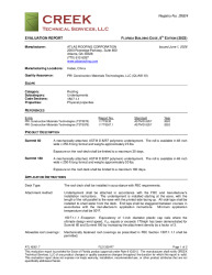 PR TECH DOCS FL21350 R7 AE ATL16001.7 2023 FBC EVAL SUMMIT UNDERLAYMENTS FINAL