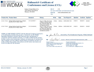 PR CERTIFICATE FL21409 R7 C CAC 15093 CCL EXTENSION