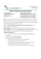 PR Tech Docs FL21446 R3 AE Evaluation Report glass point support system 2023