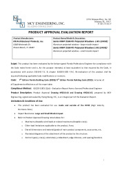 PR TECH DOCS FL21447 R3 AE EVALUATION REPORT 2023