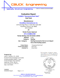 PR Instl Docs FL21580 R3 II 2 GooseneckRoofVent EVALREPORT 