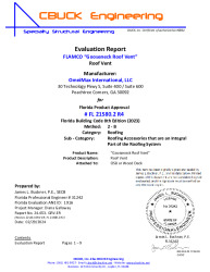 PR Instl Docs FL21580 R4 II 2 GooseneckRoofVent EVALREPORT