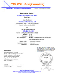PR Instl Docs FL21580 R5 II 2 GooseneckRoofVent EVALREPORT 