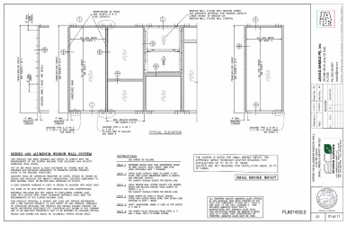 PR INSTL DOCS FL21632 R6 II SERIES 400 WINDOW WALL-SMI-JA-1844-24-SS1