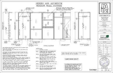 PR Instl Docs FL21632 R7 II SERIES 400 WINDOW WALL-LMI-JA-1518-26