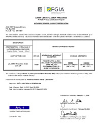PR CERTIFICATE FL21704 R9 C CAC XXXX LC-PG35-196X120 DP-40 NEW1