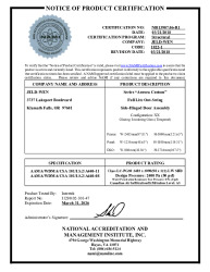 PR CERTIFICATE FL21837 R11 C CAC NI013907.06-R1