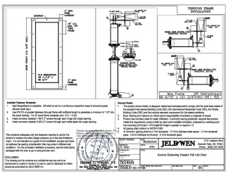 PR INSTL DOCS FL21838 R12 II AURORA FG OS GLZ SINGLE DOOR FBC SS 2018-09-04