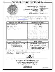 PR CERTIFICATE FL21896 R4 C CAC CERT NO. NI013491-R4 BCM EXP 2028-01-31
