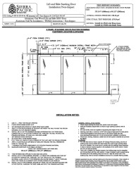 PR Instl Docs FL22040 R3 II Clad Lift and Slide WDMA Installation Instructions 6096 XXO 429-H-559.04 .06