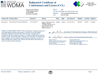 PR CERTIFICATE FL22040 R5 C CAC SIERRA 429-H-559.04 CCL