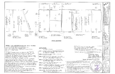 FL22244.3-R13 - Small missile impact resistant aluminum window wall system.