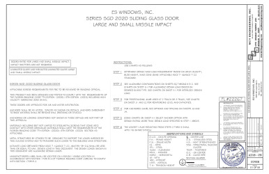 PR INSTL DOCS FL22267 R11 II ES-SGD2020 SLIDING GLASS DOOR LMI SMI FL22267 AD16-29 REV 09.05.2023  SS