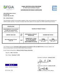 PR CERTIFICATE FL22284 R6 C CAC LC-PG50 52X75 DP-55 NEW