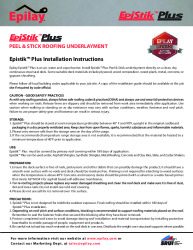 PR INSTL DOCS FL22316 R6 II EPISTIK PLUS INSTALLATION FLORIDA INSTRUCTIONS