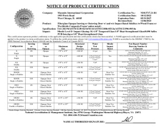 PR CERTIFICATE FL22363 R8 C CAC NI013717.21-R1