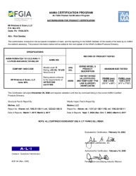 PR CERTIFICATE FL22401 R5 C CAC MI WINDOWS - 120-130-140 SGD (18A)  IMPACT   FEB. 2023 20556