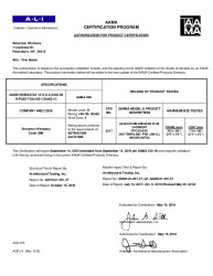 PR CERTIFICATE FL224 R21 C CAC 08-09 CS IMPACT TEMP R55 30X65