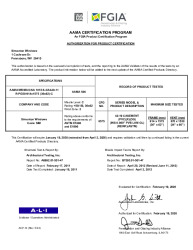 PR CERTIFICATE FL224 R26 C CAC 42-19 CS-IMPACT (8575)