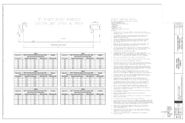 PR INSTL DOCS FL22840 R3 II ALUMFLO - RISER ROOF PANEL (ALUMINUM AND GALVALUME) PLANS SHEET S-1.2