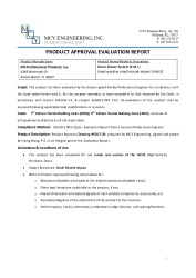 PR TECH DOCS FL23073 R3 AE EVALUATION REPORT FBC 2023