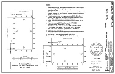 PR Instl Docs FL23998 R12 II M600 Fixed 60 x 99 2023 PE Sealed